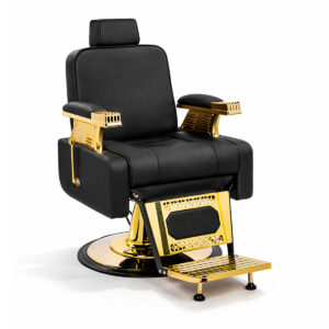Sillón de Barbero Hidraulico Dorado Premium Modelo DL1039