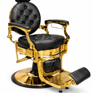 Sillón de Barbero Hidraulico Dorado Vintage Premium Modelo F10036