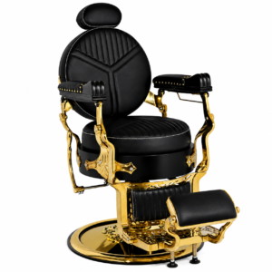 Sillón de Barbero Hidraulico Dorado Vintage Premium Modelo DL1002N