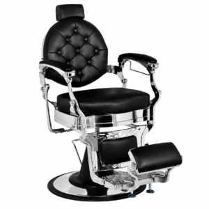 Sillón de Barbero Hidraulico Plata Premium Vintage Modelo DL1001B