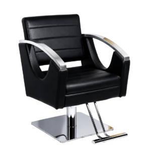 Sillón de barbería Hidraulico Plata Modelo DL1155